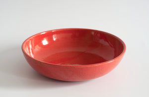 Rachael Sharf- Small Pasta Plate Orange Red