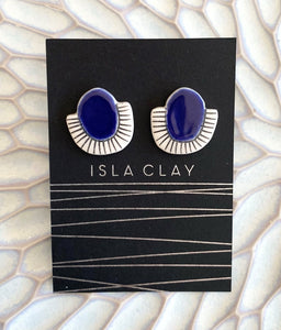 Isla Clay - Handmade Earrings - Abstract Studs