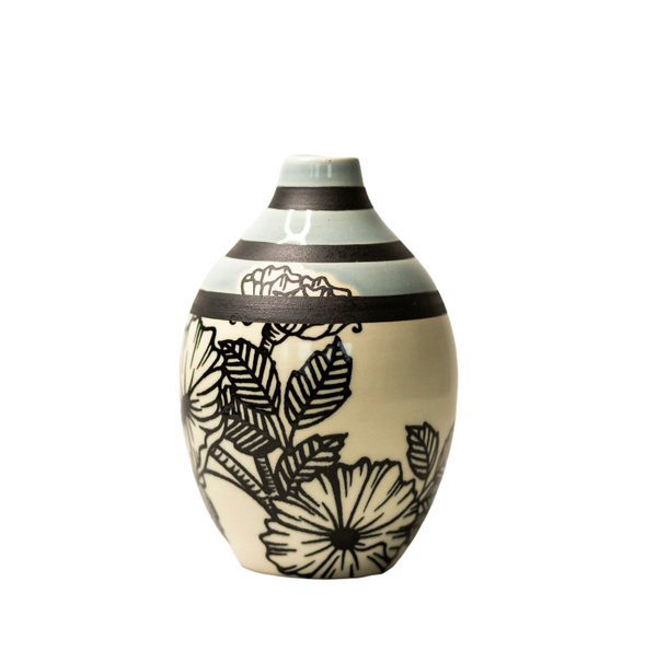 Rider Ceramics - Handmade Vase - Floral