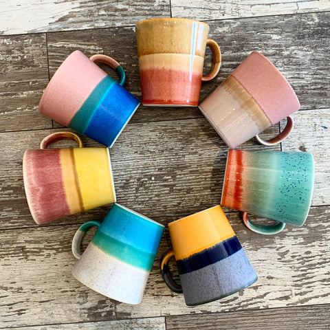 3 Month handmade mug appreciation subscription curated by Stefani Threet